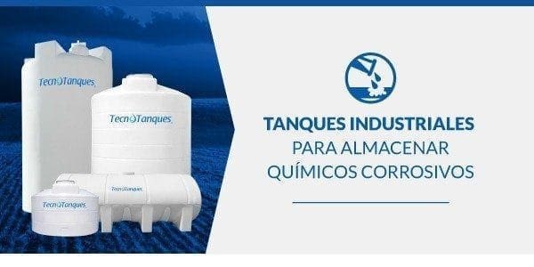 Tanques industriales para almacenar químicos corrosivos